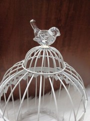 Bird Cage Wishing Well Alternative For Wedding Money Gift Round Metal Birdcage