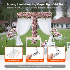 10x20ft Backdrop Stand Pipe Kit Background Support Curtain Frame w/ Steel Base