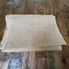 Burlap Table Runner 14″x90″ lot of 4 100% Heavy Natural Jute Made in USA