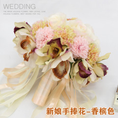 Exquisite Bride Holding Flowers Wedding Bouquet Simulation Holding Flower Luxury
