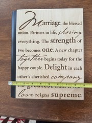 Wood Cover Wedding Marriage Memory Photo Album New Holds 72 4×6 Photos