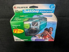 Fujifilm Quicksnap Waterproof Disposable Camera , Y2K Transparent Blue Fast Ship