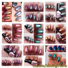 Make Chameleon Nail Polish x10 Multi Ultra Fast Color Changing Pearl Pigment Kit