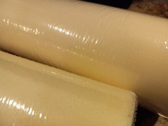 2 Spools Darice Tulle Size: 9″ x 50 Yards Size: 6″ x 30+ Yards 100% Nylon Ivory