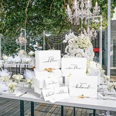 Bridesmaid Proposal Boxes Set W/ Gift Card Ribbon Perfect Wedding Party New