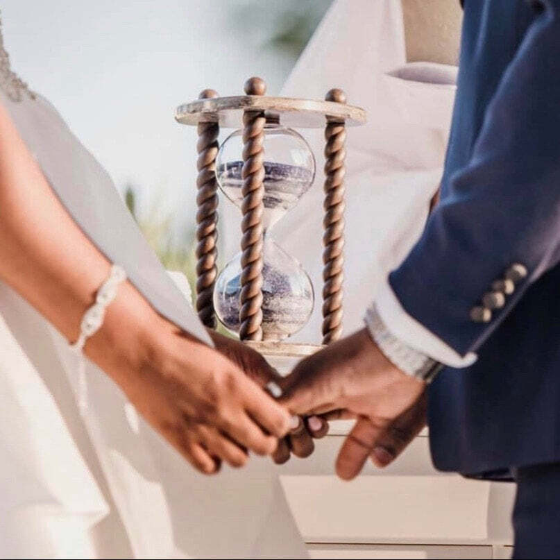 Sand Ceremony Hourglass – The Chocolate Wedding from Heirloom Hourglass