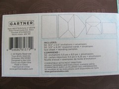 Brand New GARTNER Pink Floral Invitation Kit 50 Count