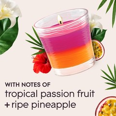 Glade 1-Wick 2In1 Scented Candle Jar Hawaiian Passion Fruit Air Freshener