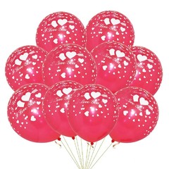 10-100 pcs Heart Shape Balloons Valentines Wedding Decoration i love you baloons
