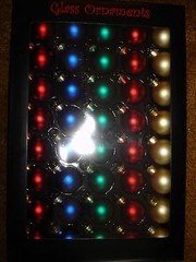 GLASS BALL ORNAMENTS 30MM 40CT