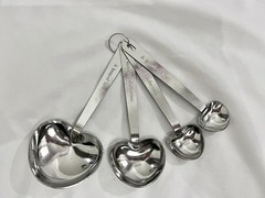 10 Heart Measuring Spoon Sets – Motivational Quotes –Bridal Shower/Wedding Gifts