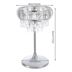 Elegant Wedding Flower Stand with Crystal Pendants for Events and Decorations