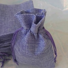 15 Burlap Bags Linen Jewelry Pouches Jute Hessian Gift Bag Wedding Favor