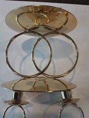 Three piece Unity candle stands