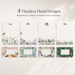 Beautiful Stationery Set with Envelopes – Premium-Quality, No-Bleed Lined Let…