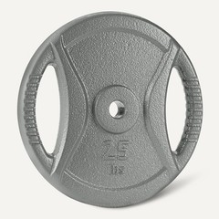 Retailer Basics 1-Inch Grip Weight Plates 25Lb Weights Single Ir91042-Rp-1X25Lb