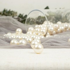 20 mm Ivory Large FAUX PEARL BEADS Wedding Party Crafts Decorations VASE FILLERS