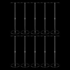 10pcs Acrylic Flower Vase Balloons Rack Stand Weddings Backdrop Decoration 80cm