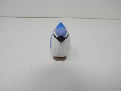 Blue Jay Bird Cake Topper Bride Groom Love Wedding Engagement Carved Wood Statue