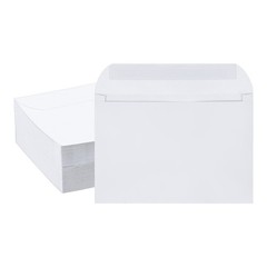 100 Pcs Self Sealing Invitation Envelopes 7.8×5.5 Inch White A7