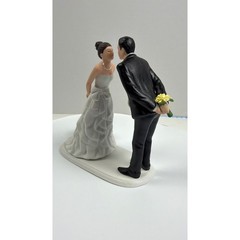Weddingstar Ball and Chain Funny Wedding Cake Topper Porcelain Figurine Rare