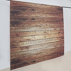 BROWN 8 ft x 8 ft Printed Vinyl Photo BACKDROP Vintage Wood Design Banner Events