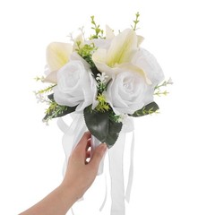 Simulated Rose Bouquet Bridal Artificial Flowers Wedding Bouquets for Brides