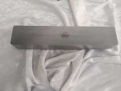 Decorative Pewter Metal Marriage Certificate Box Holder For 50th Anniversary