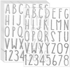 Glitter Alphabet Letter Stickers 360 Pieces 10 Sheets Self Adhesive Letters(S…