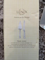 Lenox True Love 2-Piece Silver Plated Dessert Set