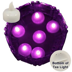 FREESH 6X Waterproof LED Floating Tealight Flameless Candle Wedding Party Pink
