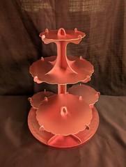 13-in tall 5 Tier Rose Gold Pink Cardboard Cupcake Stand Set Wedding/Tea Party