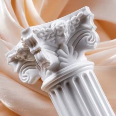 Mini Roman Column Statue Desktop Decor Photography Prop