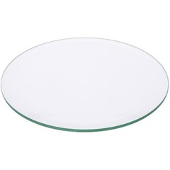 Plymor 6″ Round, 5mm Thick Beveled Clear Glass Circle