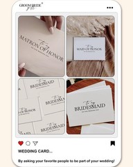 6 Pieces Bridesmaid Cards with Envelopes, 4 Pieces To My Bridesmaid On Our We…