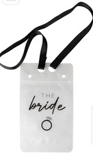 Ginger Ray The Bride Hen Party Cocktail Drink Pouch with Straw and Lanyard