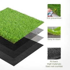 Artificial Grass Table Runners Debris-Free Fake Grass Shed-Free 14*108 Inches