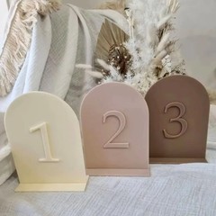 Arch Wedding Table Number 3D Letter Event Table Sign Wedding Party Table Decor