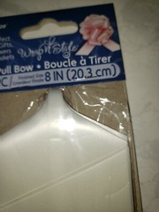 New white WEDDING 8″ PULL Bow PEW BRIDAL DECORATION Reusable.