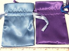 10-PACK SATIN BAGS 2.5″ x 2.5″ party favor wedding gift jewelry drawstring pouch