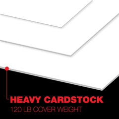 White 8.5” x 11” Cardstock Paper, 120 Lb, 325 GSM 1 Ream | 150 Sheets,