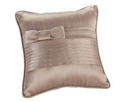 Ring Bearer Pillow – Wedding Ceremony – Pleated Satin Taupe or White
