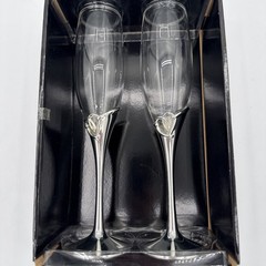 Studio His & Hers Toasting Glasses Pre-Owned New In Box