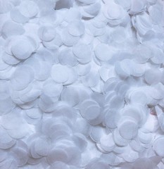 White Confetti Paper 15mm Biodegradable 1.76 Ounce (Pack of 1),