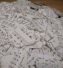 Heart Confetti 4,500+ Hearts Vintage Church Hymnal Book Wedding Party Decor