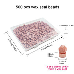 Wax Seal Beads, 500 PCS Octagon Sealing Wax Beads for Seal Stamp for Wedding an