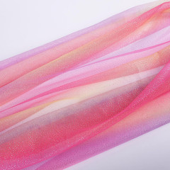 Rainbow Glitter Tulle Rolls Gradient Color for Table Runner Chair Tutu Skirt Sew