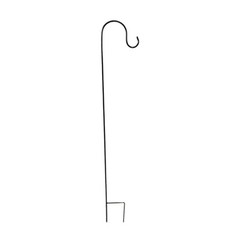 10 BLACK Metal Shepherds Hook Plant Hanger Stands Wedding Events Party