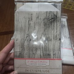 3 Pkgs -24 Count Gartner Studios WEATHERED WOOD FAVOR BAGS Wedding Collection