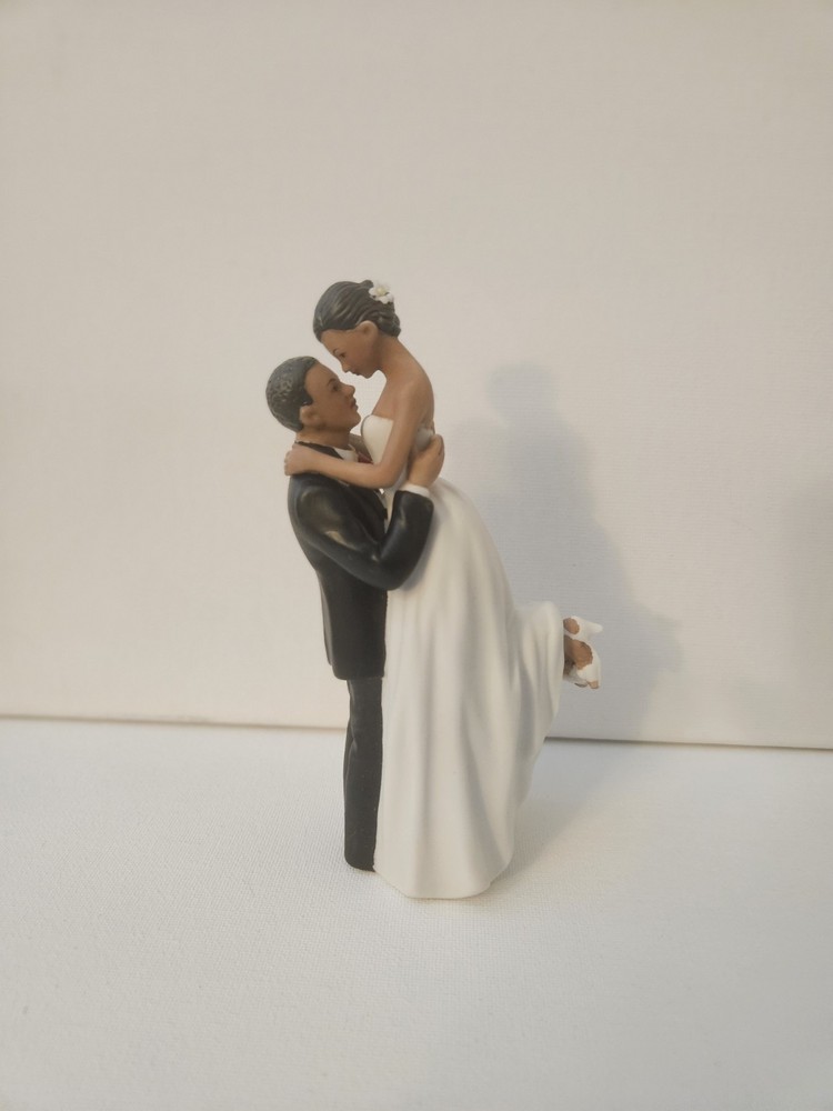 Weddingstar True Romantic Groom Lifting Bride Wedding Cake Topper Med Skin Tone